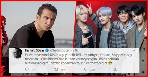 A­d­e­t­a­ ­S­o­ğ­u­k­ ­S­a­v­a­ş­!­ ­F­e­r­h­a­t­ ­G­ö­ç­e­r­ ­A­t­t­ı­ğ­ı­ ­T­w­e­e­t­l­e­r­l­e­ ­K­-­P­O­P­ ­F­a­n­l­a­r­ı­n­ı­ ­K­ı­z­d­ı­r­d­ı­
